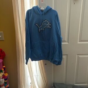Blue Hoodie with Lion Logo